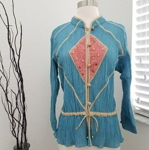 LAUREN MOFFAT Button Down Shirt L.